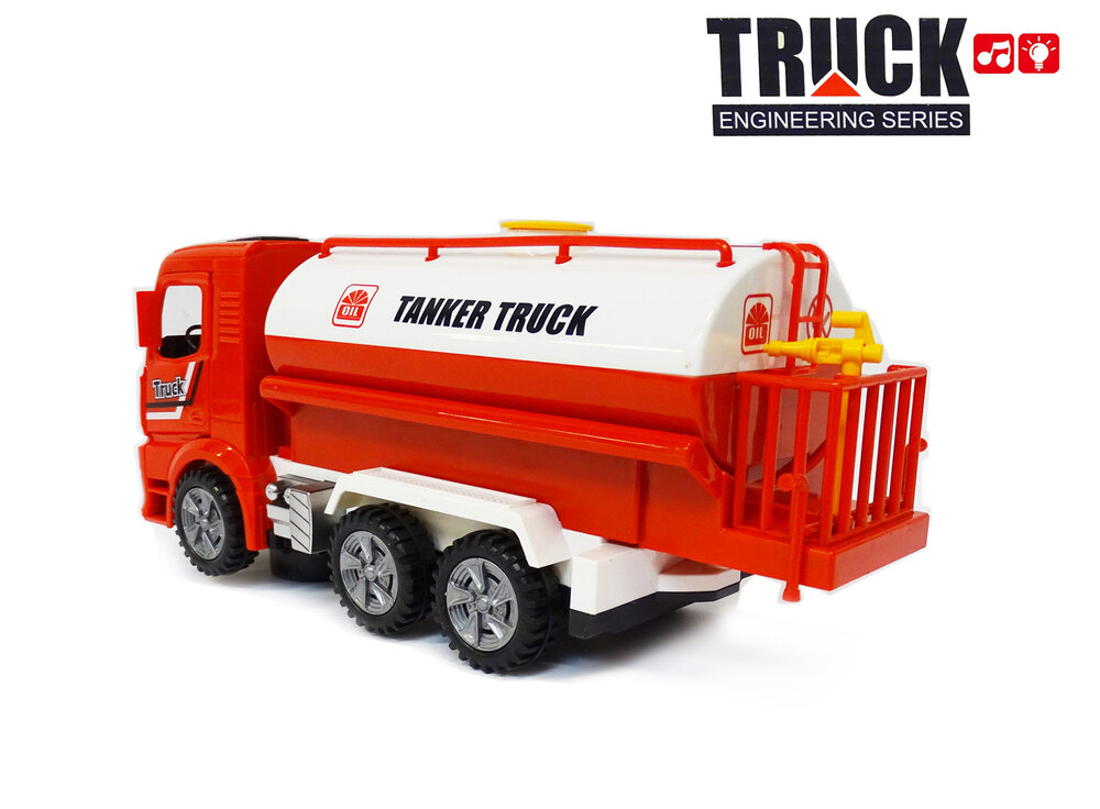 Tankwagen speelgoed met licht en geluiden - Truck Engineering series werkvoertuigen 30CM