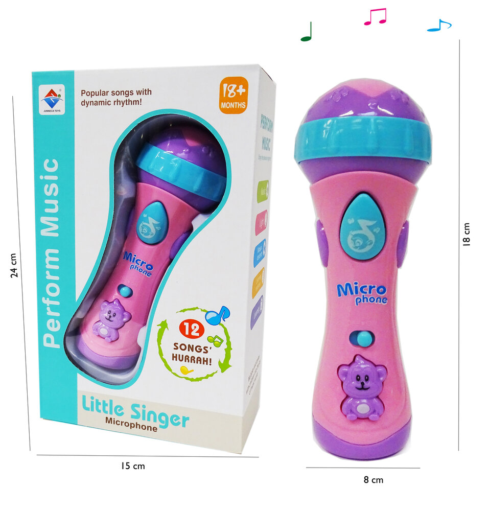 Toy children's microphone with 12 musical instruments - Little Singer microphone