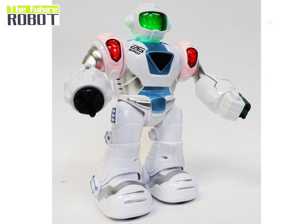The Future Robot - speelgoed robot Super Warrior- LED licht en geluid - schiet pijltjes - 22CM