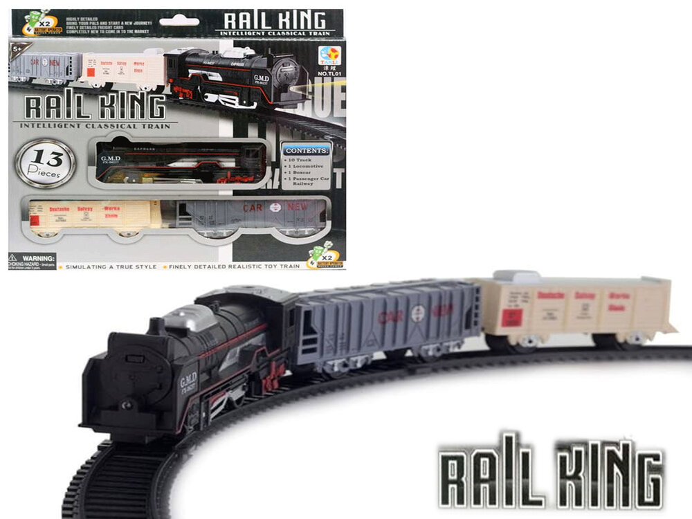 Speelgoed Trein baan set 13 stuks - Rail Baan 68x68 