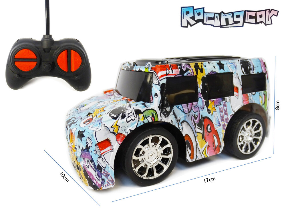 RC Racing Car - 3D Led Flash Light - Radiografisch bestuurbaar Auto 1:20 - 17CM 