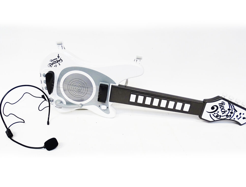 Speelgoed elektrische muziek gitaar met microfoon - Music guitar + mic. 
