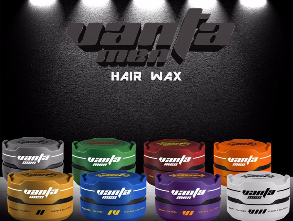 Haar Styling Wax Men- Vanta - 150 ml. - Aqua Silver Grey&nbsp;- frisse geur - Fire fixation