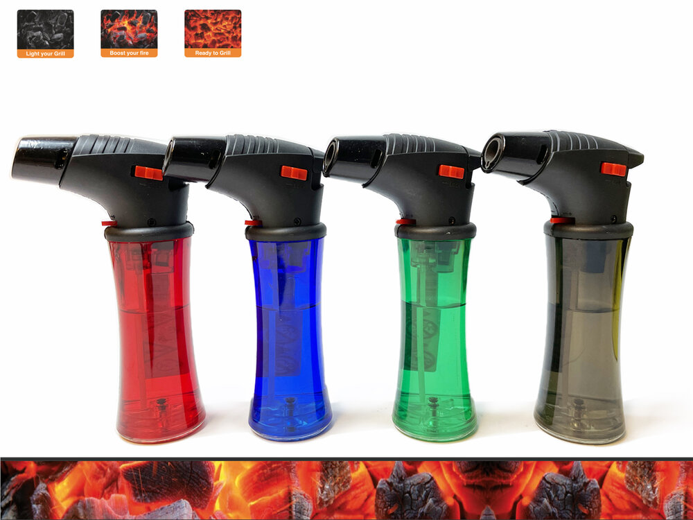 Creme Brulee brander - 4stuks turbo wind aansteker - cr&egrave;me br&ucirc;l&eacute;e brander