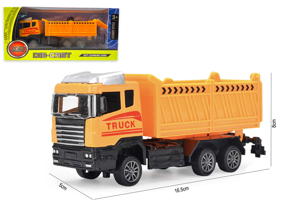 Truck toy with flatbed tipper.