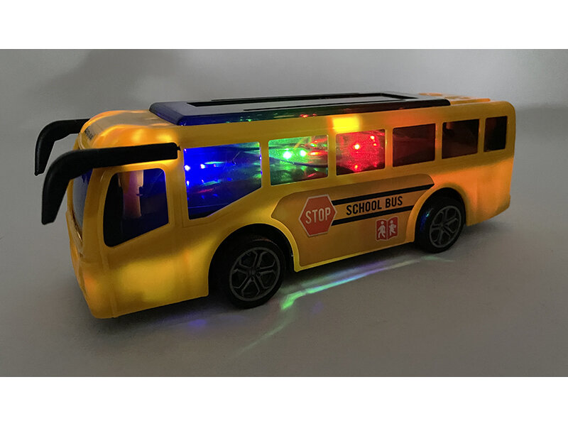 Radio Controlled Bus - 3D Led Light - RC Tour Bus Toy - 20CM