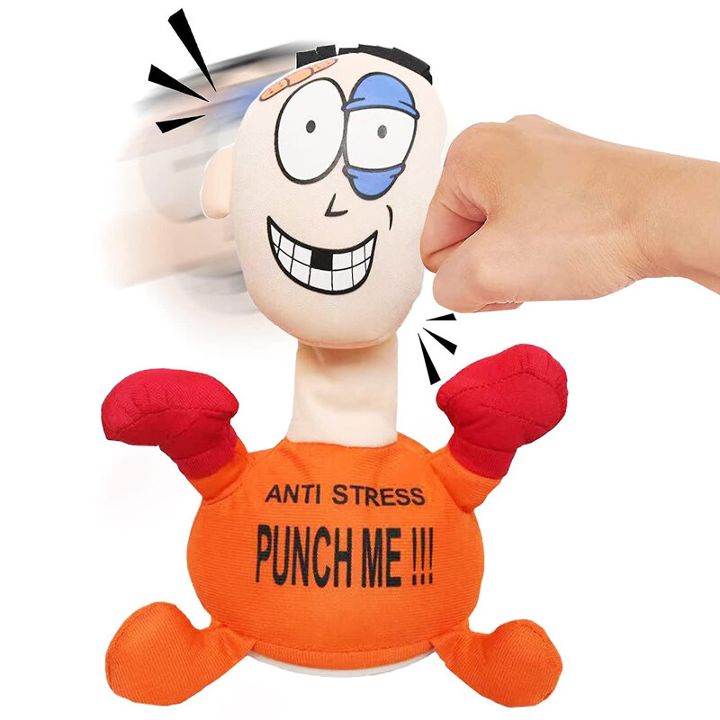 Punch Me Anti Stress doll - interactive toy boxing doll - screams and punches - 20CM