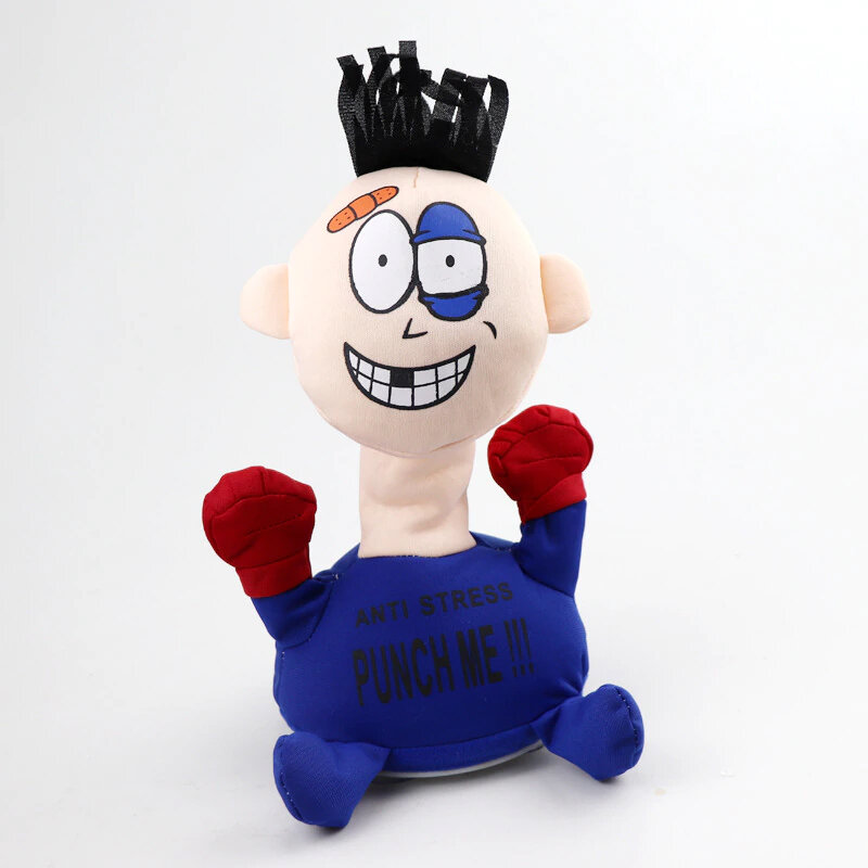Punch Me Anti Stress pop - interactieve speelgoed boks pop - schreeuwt bij en stoot - 20CM O