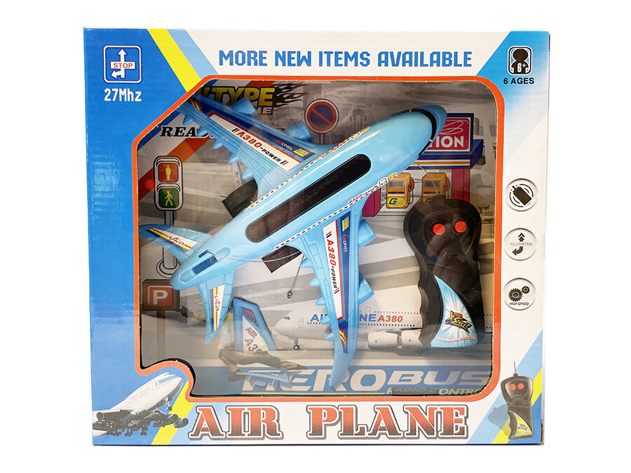 Radiografisch bestuurbare vliegtuig - 27MHZ - A380  RC Air Plane  - blauw