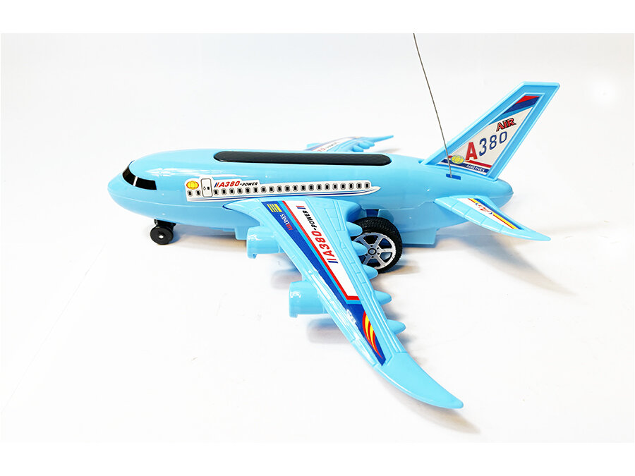 Radiografisch bestuurbare vliegtuig - 27MHZ - A380  RC Air Plane  - blauw