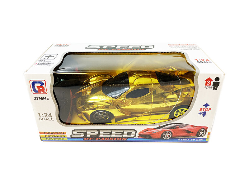 RC Auto - Radiografisch auto op afstand voor kinderen - 1:24 - Speelgoed  auto 27mhz - Speed Of Passion Gold 