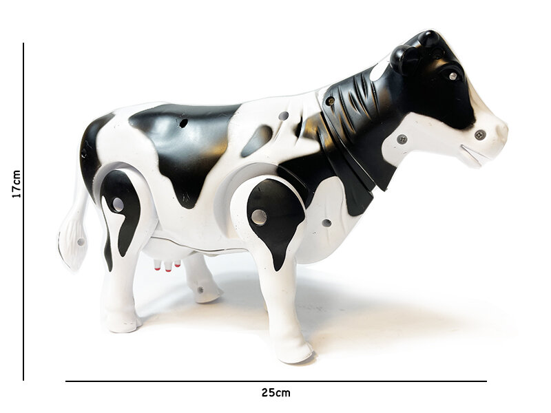 Speelgoed koe - kan lopen en koeien geluiden maken - interactieve - met bewegende staart  - milk Cow 25CM