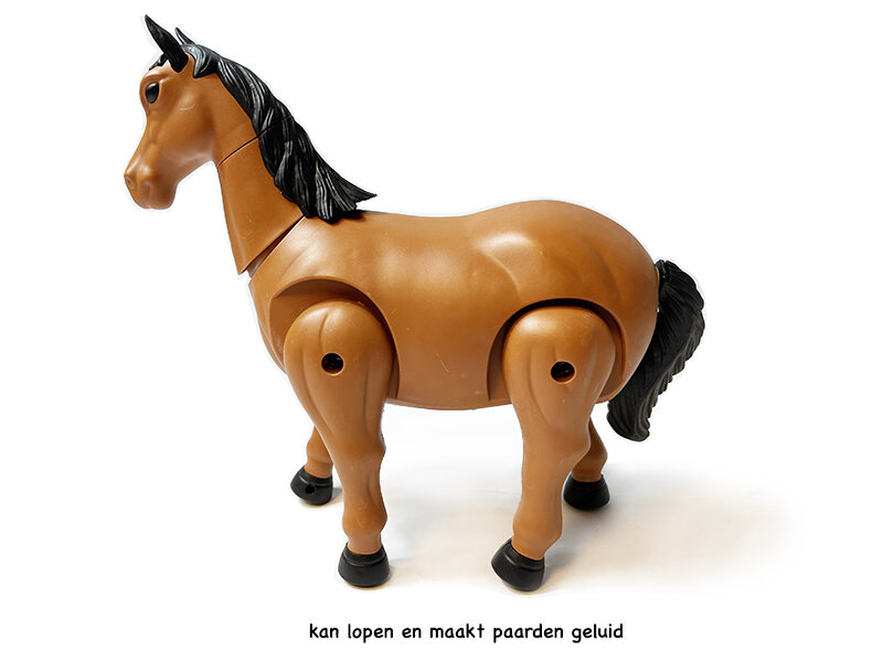 Speelgoed paard - kan lopen en paarden geluiden maken - interactieve - met bewegende staart  - Runing Horse 22CM