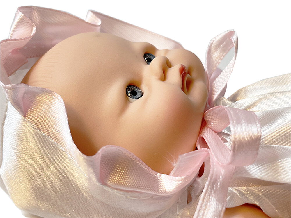 Reborn babypop met kapje - Schattige baby pop Bonnie - zachte knuffel pop - 20CM