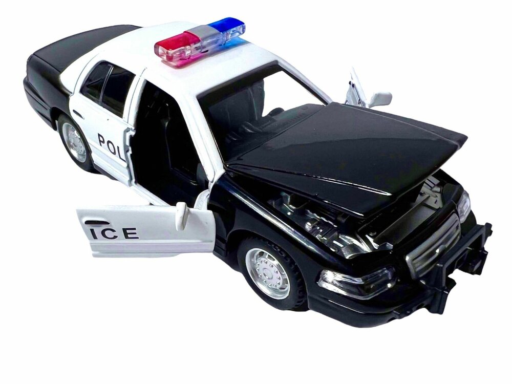WGT car - Politie model auto - Die cast - Pull-back drive