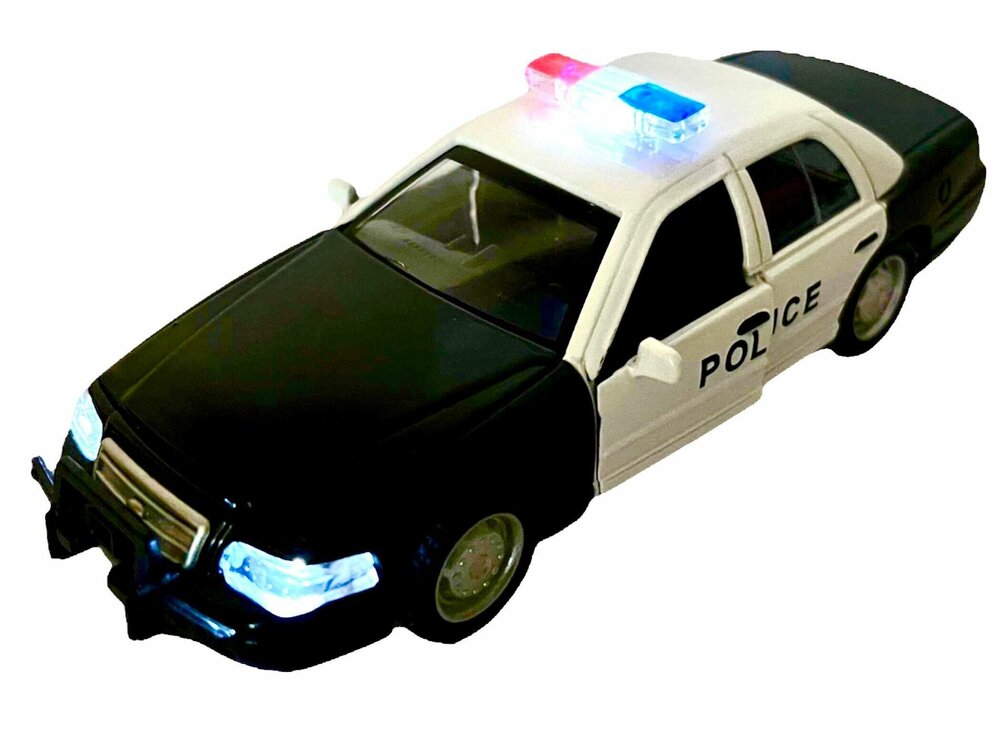 WGT car - Politie model auto - Die cast - Pull-back drive