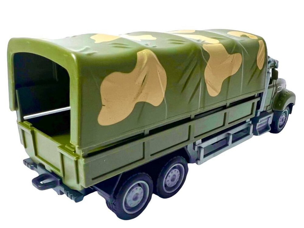 Leger vrachtwagen - pull-back drive - 16.5 CM - Metal Alloy