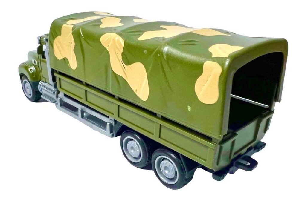 Leger vrachtwagen - pull-back drive - 16.5 CM - Metal Alloy