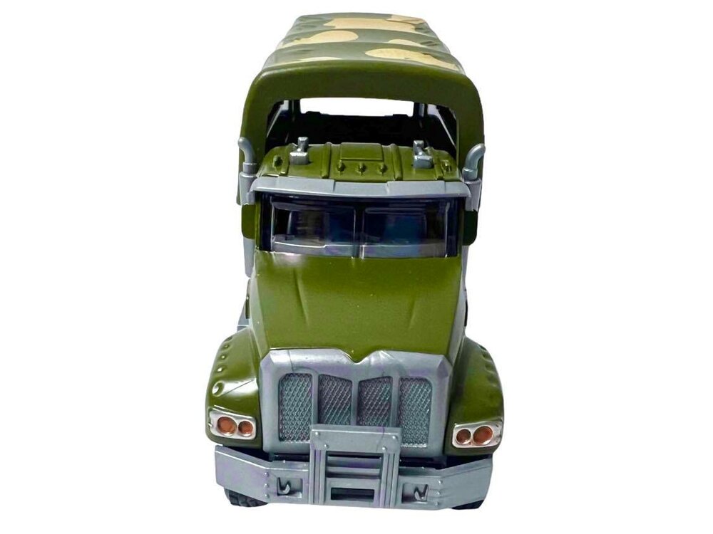 Leger vrachtwagen - pull-back drive - 16.5 CM - Metal Alloy