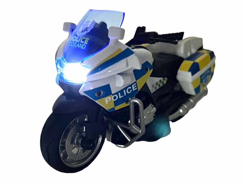 DIE-CAST POLICE MOTORCYCLE MODEL .