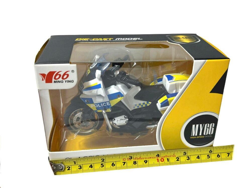 DIE-CAST POLICE MOTORCYCLE MODEL .