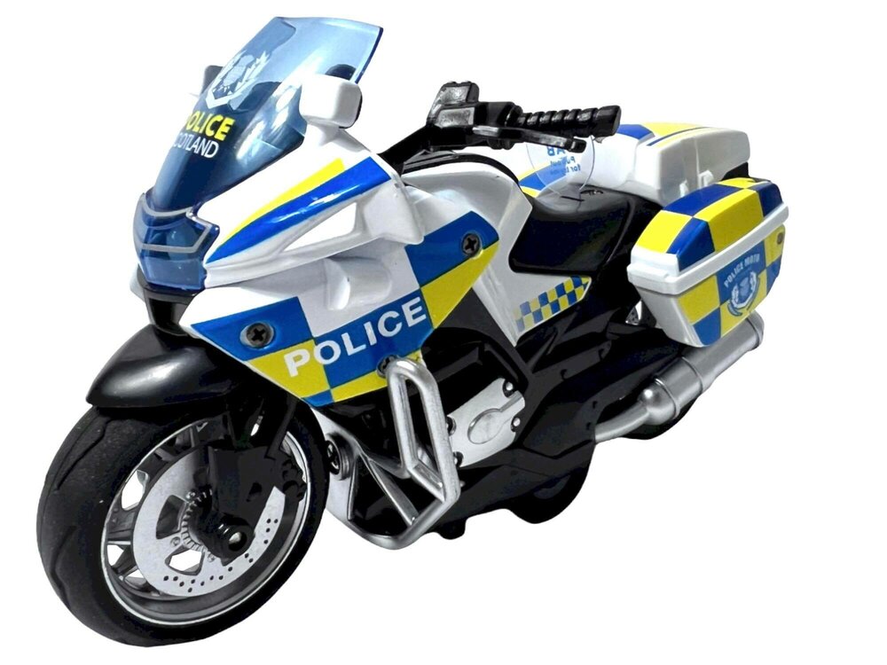 DIE-CAST POLICE MOTORCYCLE MODEL .