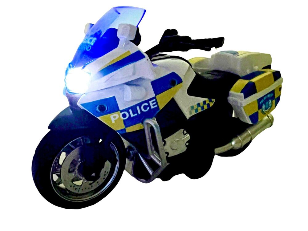 DIE-CAST POLICE MOTORCYCLE MODEL .