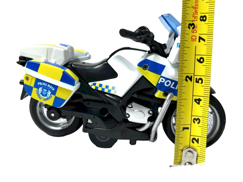DIE-CAST POLICE MOTORCYCLE MODEL .