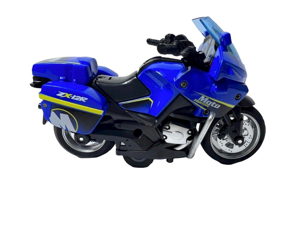 Politie motor - Die Cast - pull-back - met - licht en geluid 