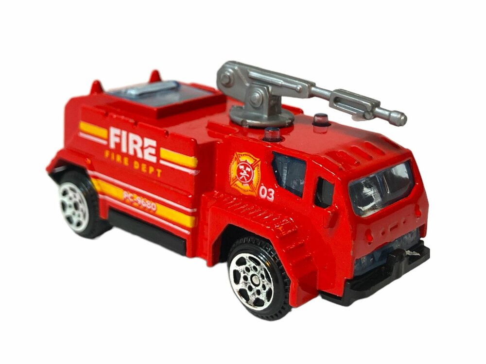 Vrachtwagen autotransporter&nbsp;+ 2 mini brandweerautos 3in1 - pull-back drive
