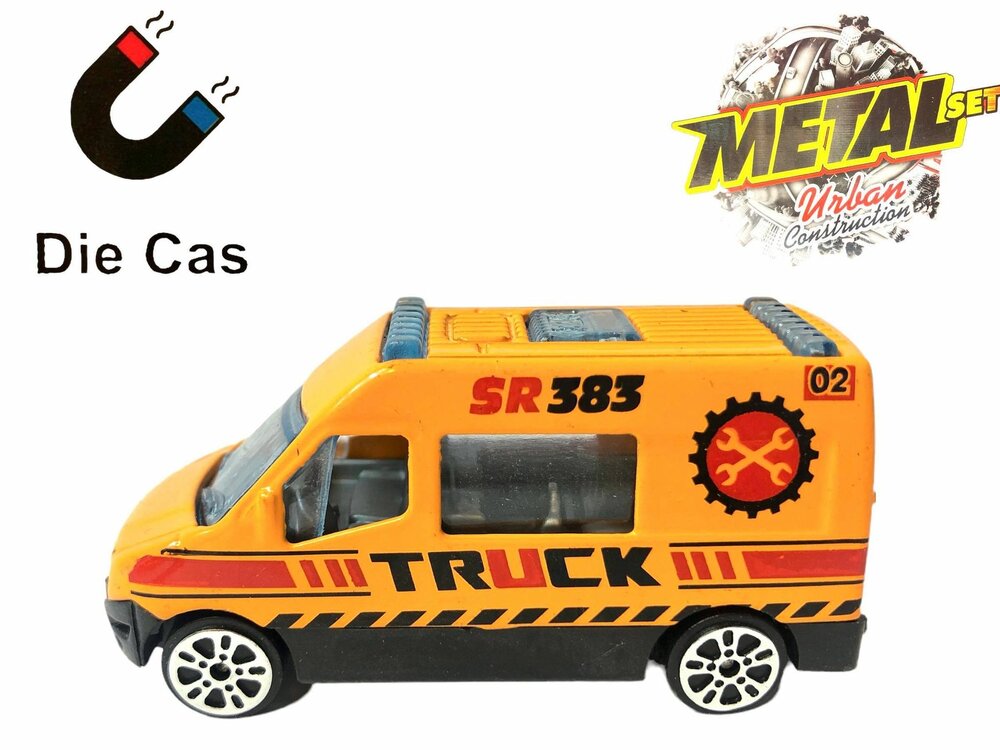 Vrachtwagen autotransporter&nbsp;+ 2 mini wegenwacht  3in1 - pull-back drive