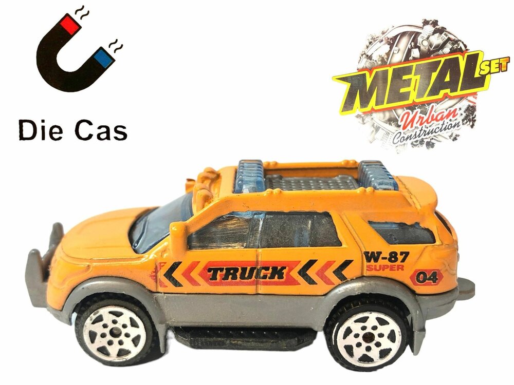 Vrachtwagen autotransporter&nbsp;+ 2 mini wegenwacht  3in1 - pull-back drive