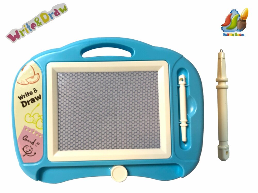 Kids magnetic color drawing board blue