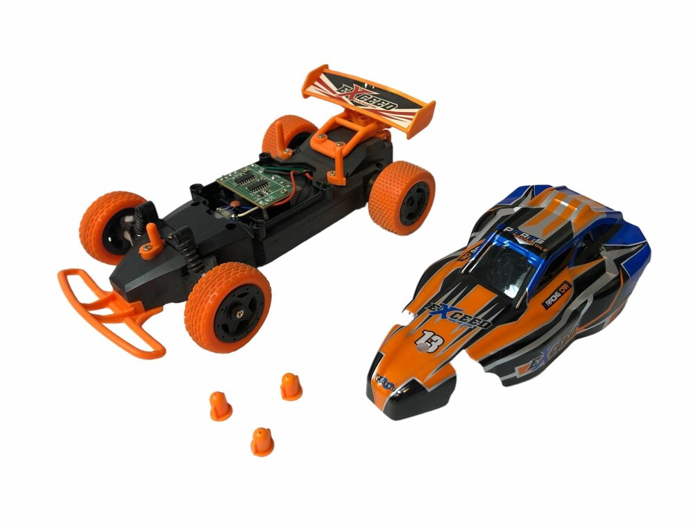 RC Race mini buggy 1/24 2.4GHz oranje