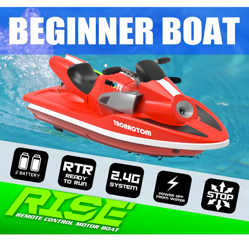 RC jetski RISE H137 boot - oplaadbaar - 2.4GHZ 50 meter bereik- 10km/h - 1:47