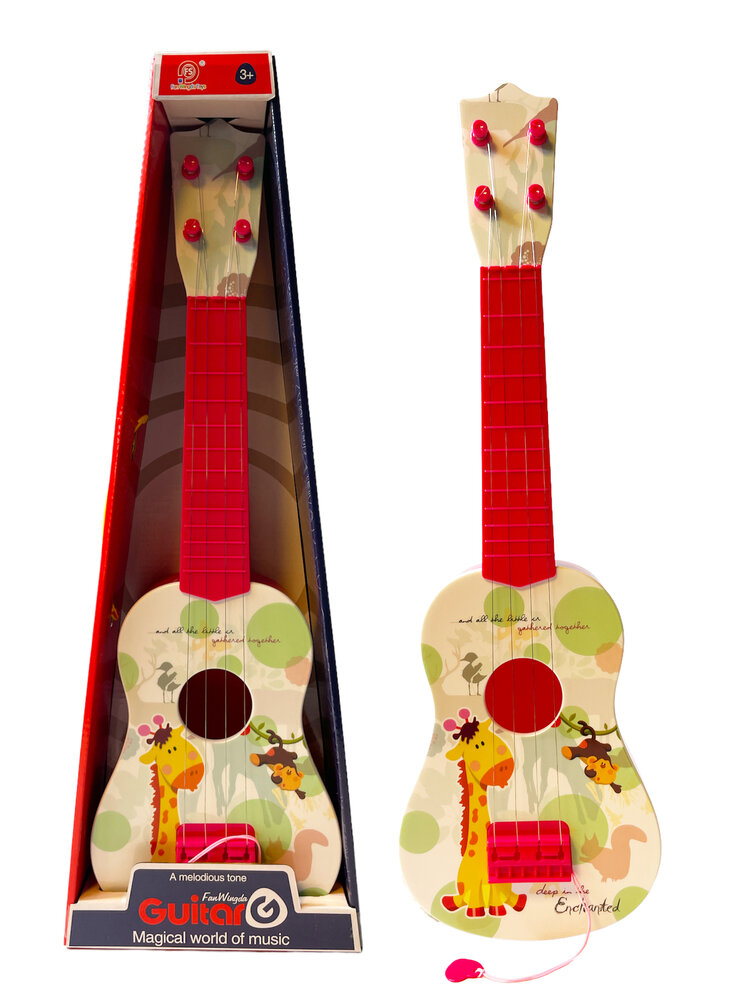 Toy guitar - with 4 strings - Guitar G - 54CM