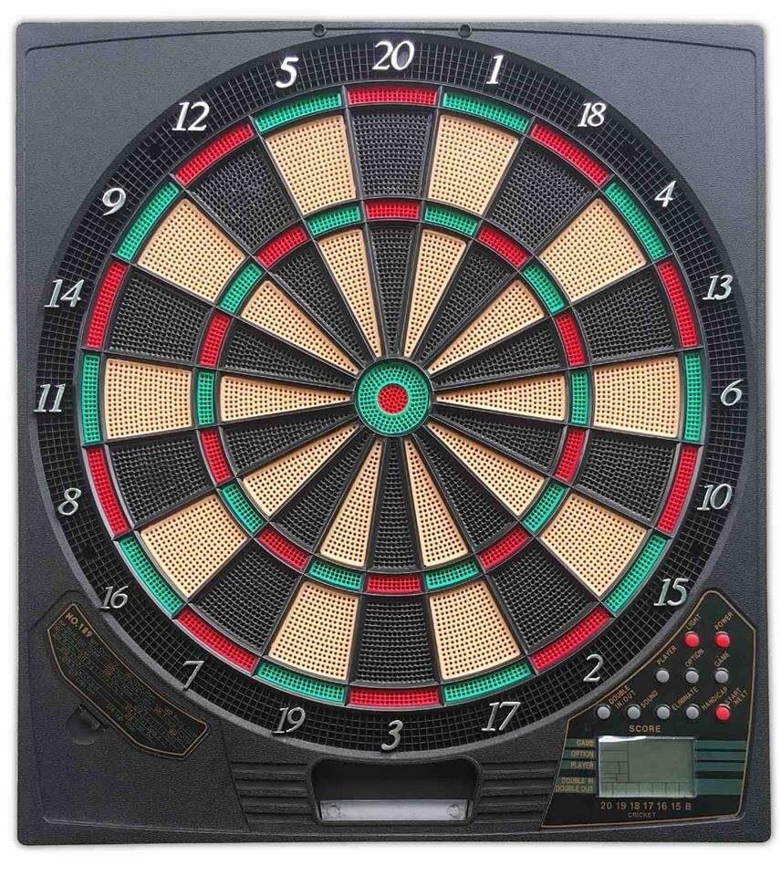 Elektronic dart board - incl. 6 pijlen -  21 spellen - 45 cm