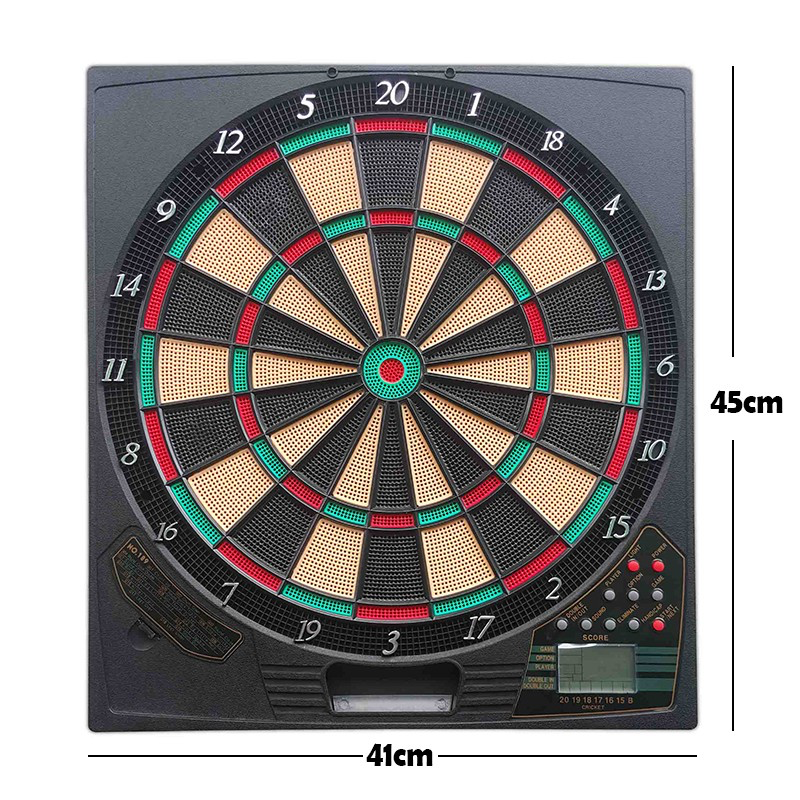 Elektronic dart board - incl. 6 pijlen -  21 spellen - 45 cm