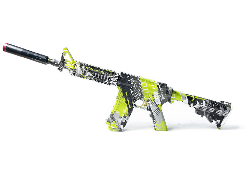 Gel Blaster - Electric gun - Green Graffiti - complete set incl. gel balls - rechargeable - 38CM G