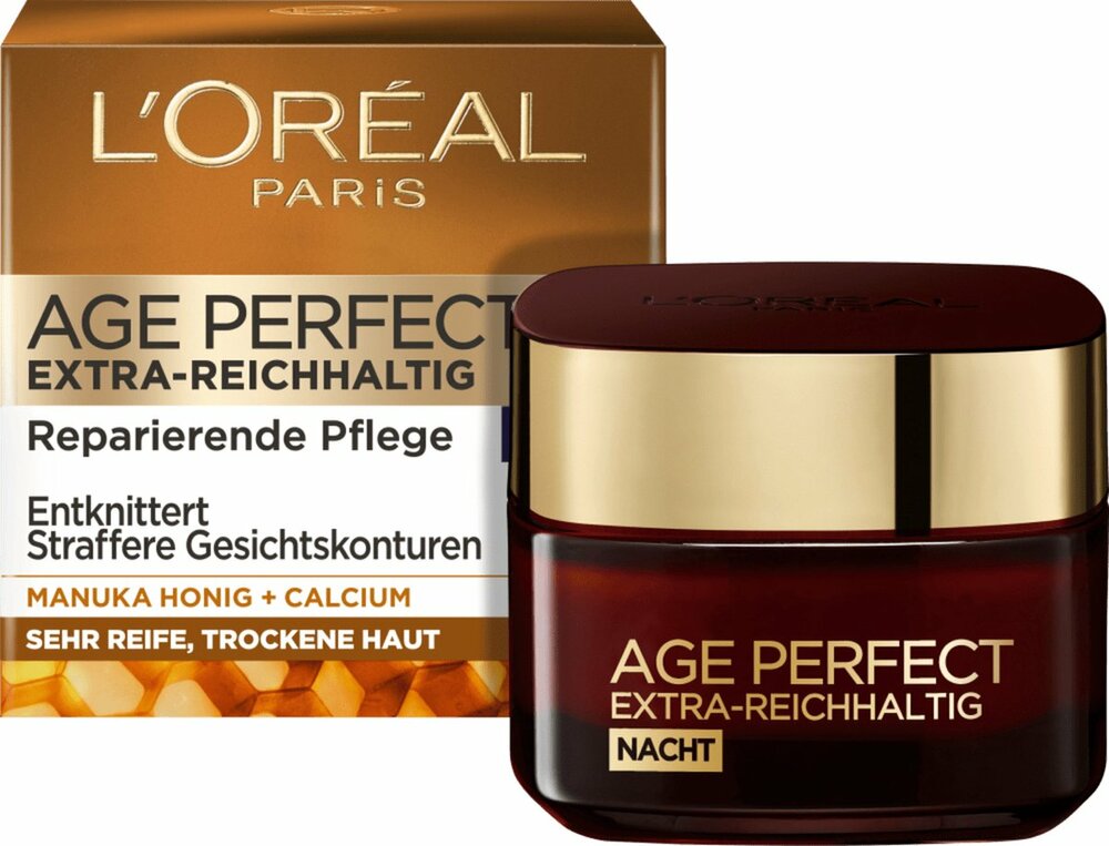 L'OR&Eacute;AL PARIS Nachtcr&egrave;me - AGE PERFECT - Extra Rijke Manuka Honing - 50 ml