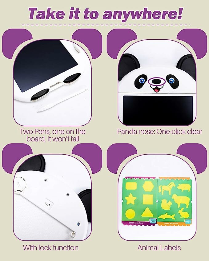 LCD Tekenbord Panda - kinder tekentablet - Drawpad - educatief speelgoed 