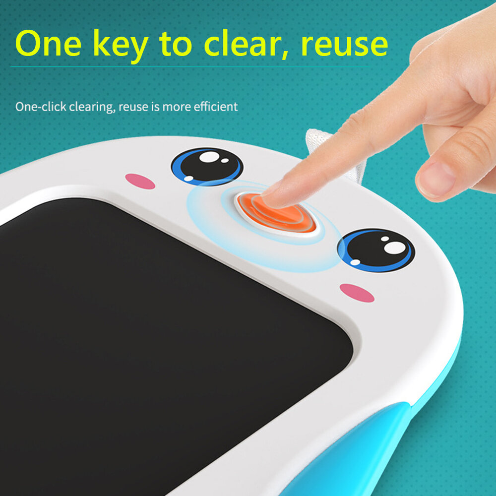 LCD Drawing Board Penguin - children's drawing tablet - Drawpad - educational toy orange