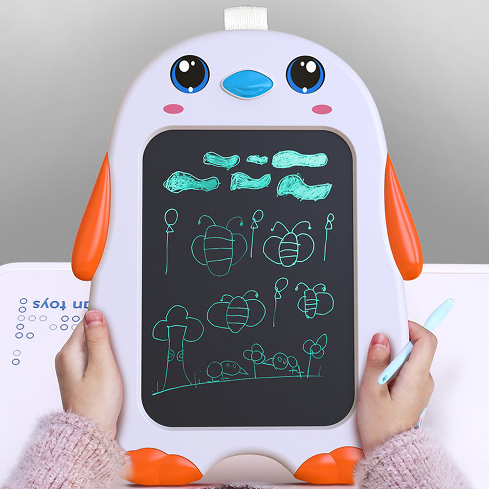 LCD Drawing Board Penguin - children's drawing tablet - Drawpad - educational toy orange