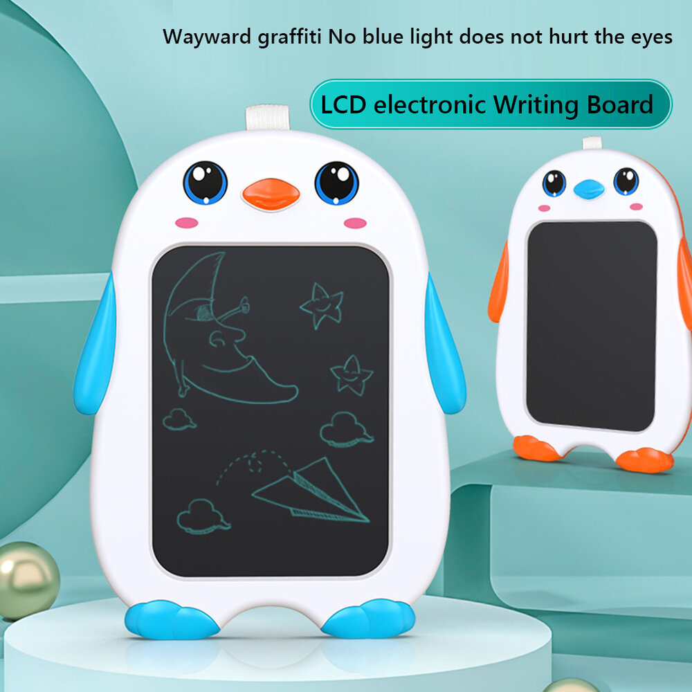 LCD Drawing Board Penguin - children's drawing tablet - Drawpad - educational toy orange