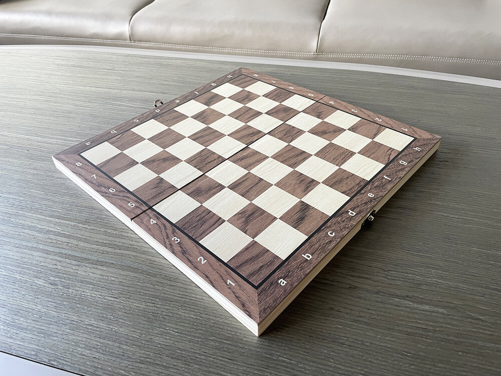 Magnetisch schaakbord met Schaakstukken - Chess King - 29x29 cm - Schaakspel - Hout - Opklapbaar