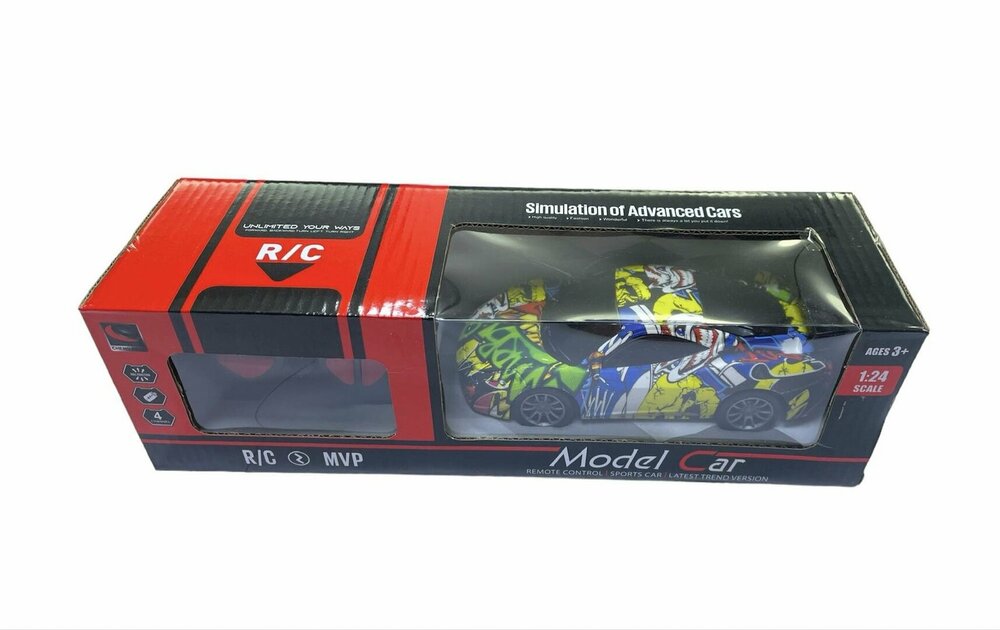 Radio controlled race car - toy rc car - 1:24