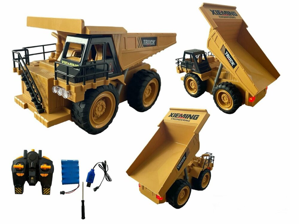 RC Kiepwagen speelgoed  - Zandwagen met laadbak - 2.4ghz Radiografisch bestuurbare werkvoertuig