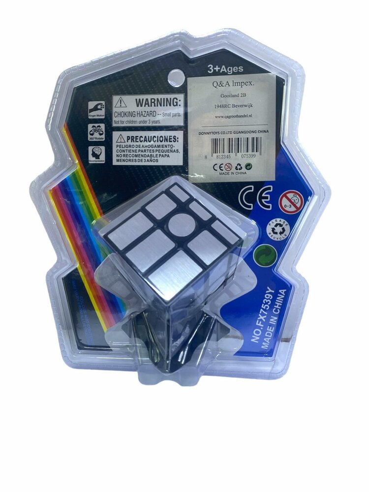 Mirror cube Silver - breinbreker kubus 3x3 - New Edition