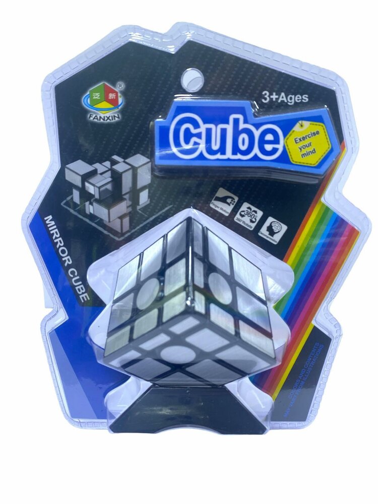 Mirror cube Silver - breinbreker kubus 3x3 - New Edition