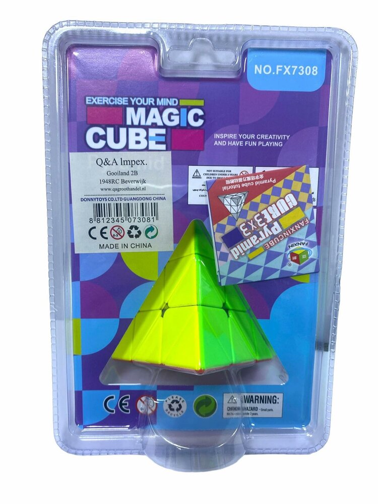Pyramid cube -&nbsp;kubus 9x9 - Piramide vorm - breinbreker 9.5CM Pyramid 